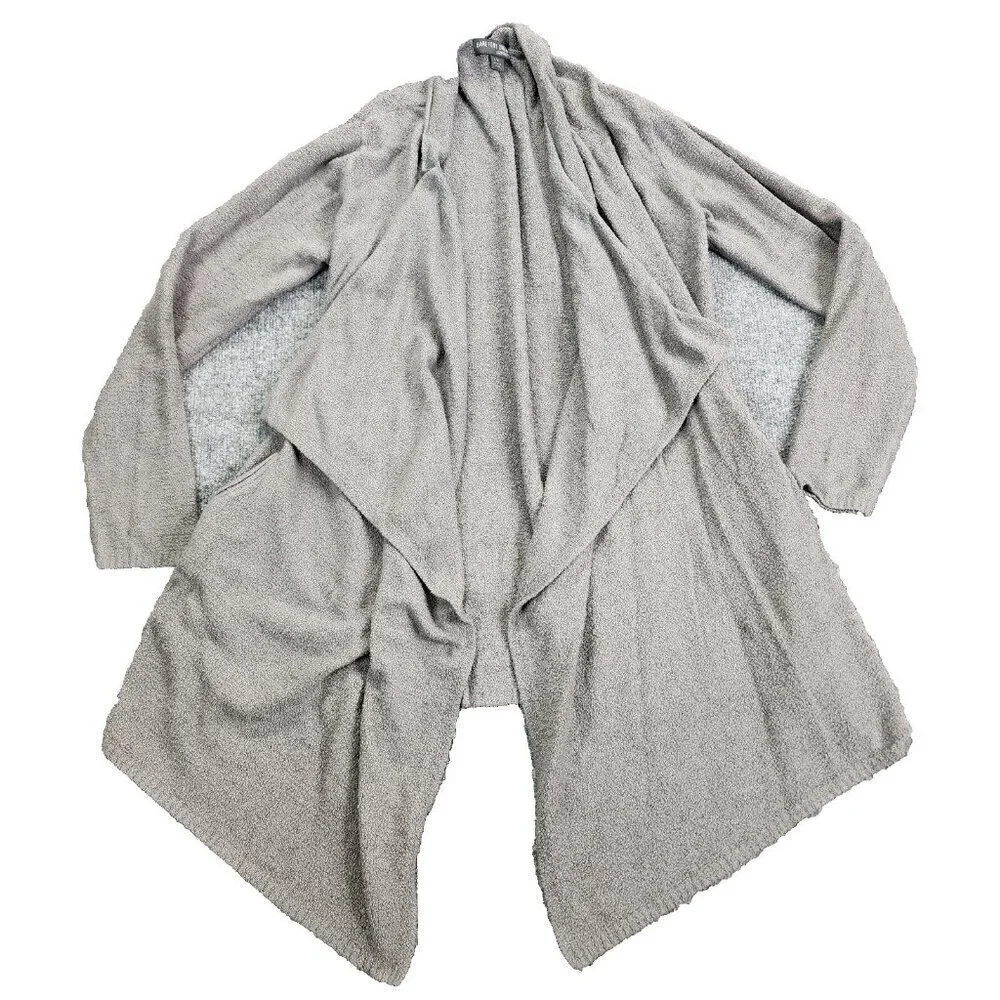 Barefoot Dreams Cozychic Lite‎ Island Wrap Open Cardigan Style 903 Gray Sz X/XL